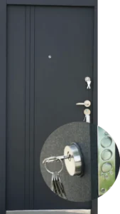 Line door ulazna vrata tamno sive boje
